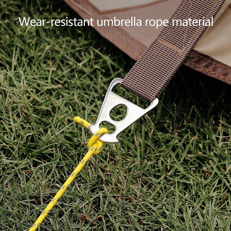 Cheap Goat Tents 4m Umbrella Rope Tent Rope Night Light Tent Rope Camping Buckle Windproof Rope   